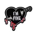 Dead Inside Bloody Patch Set - 4 Pack at Spencer's