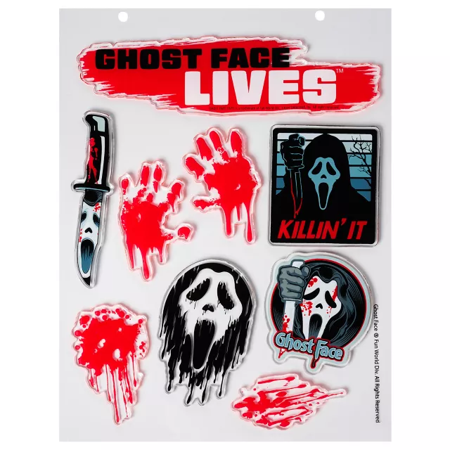 Ghost Face Gel Clings - 2 Pack at Spencer's