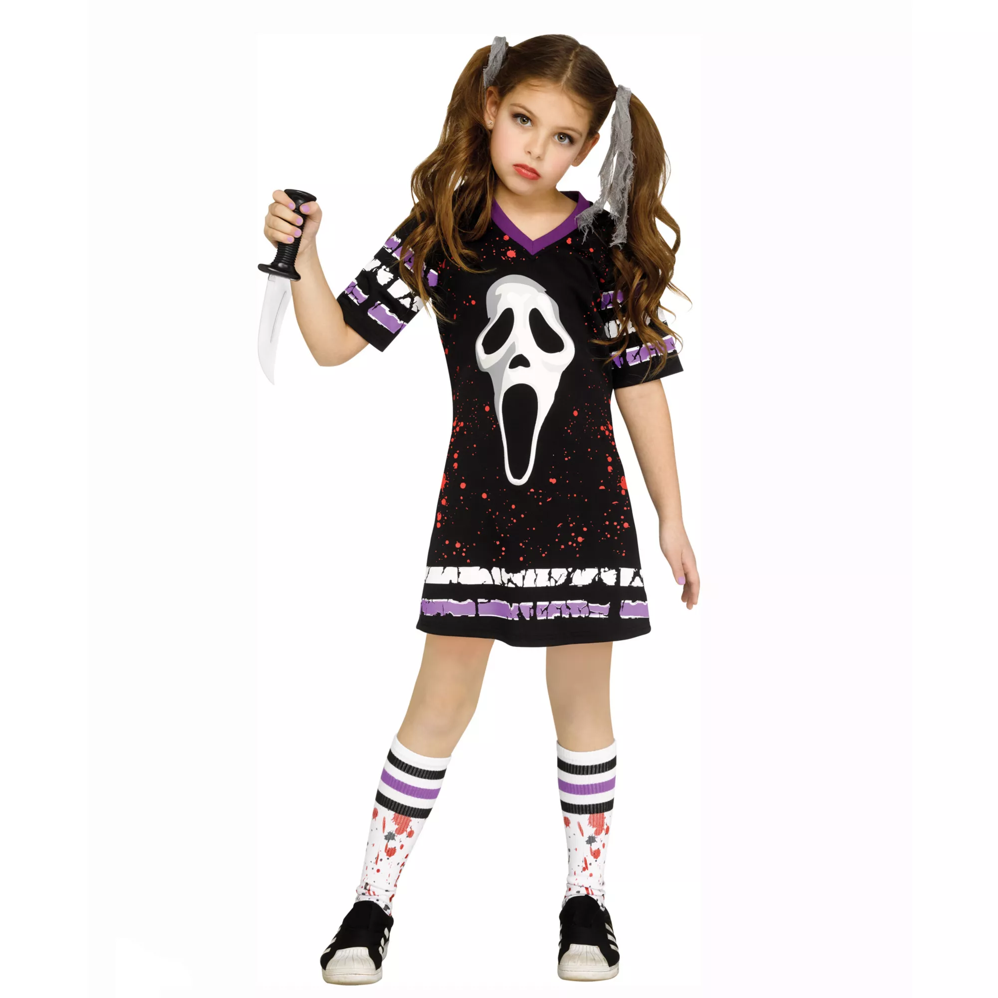 Kids Ghost Face Jersey Dress Costume at Spirit Halloween