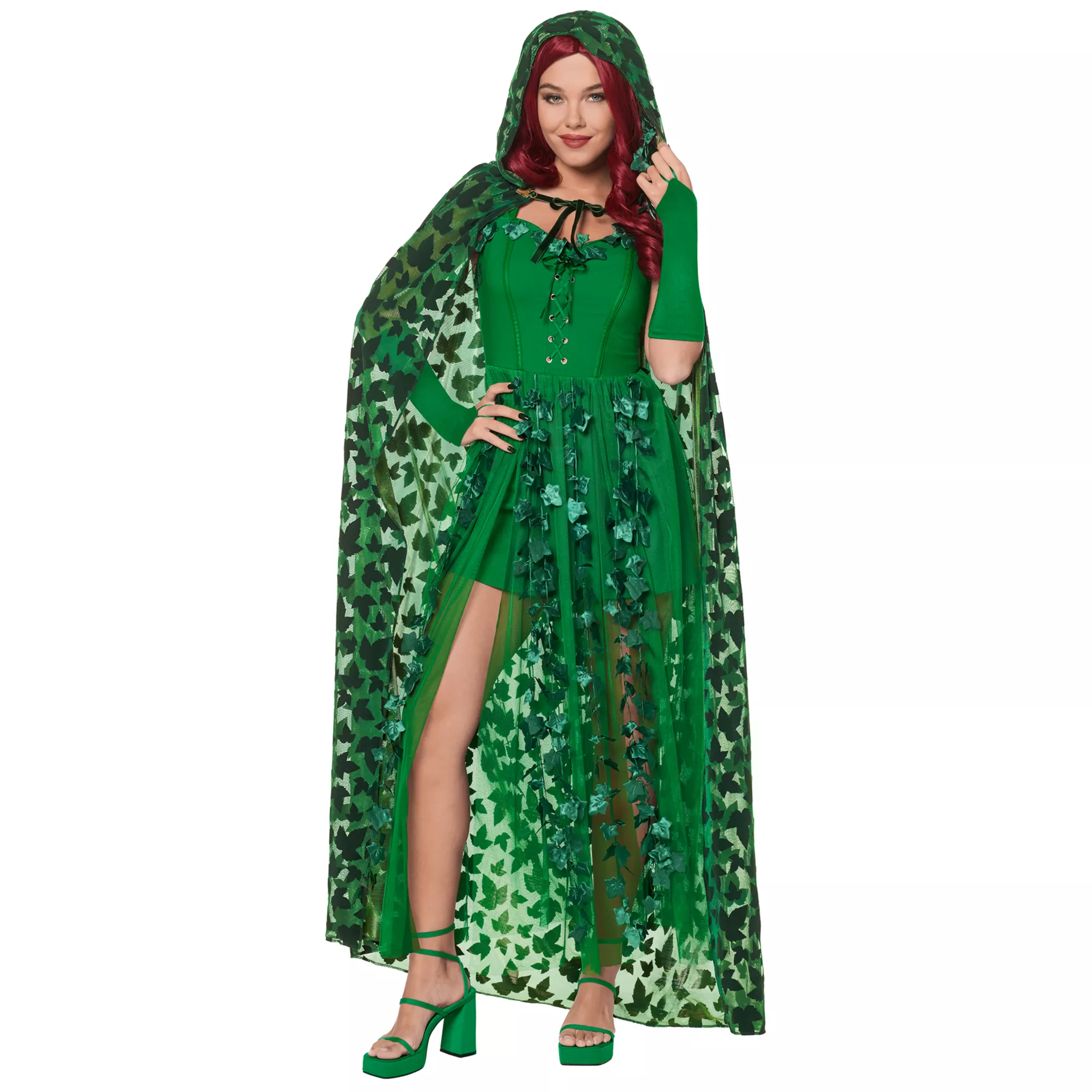 Adult Poison Ivy Cape - DC Villains at Spirit Halloween