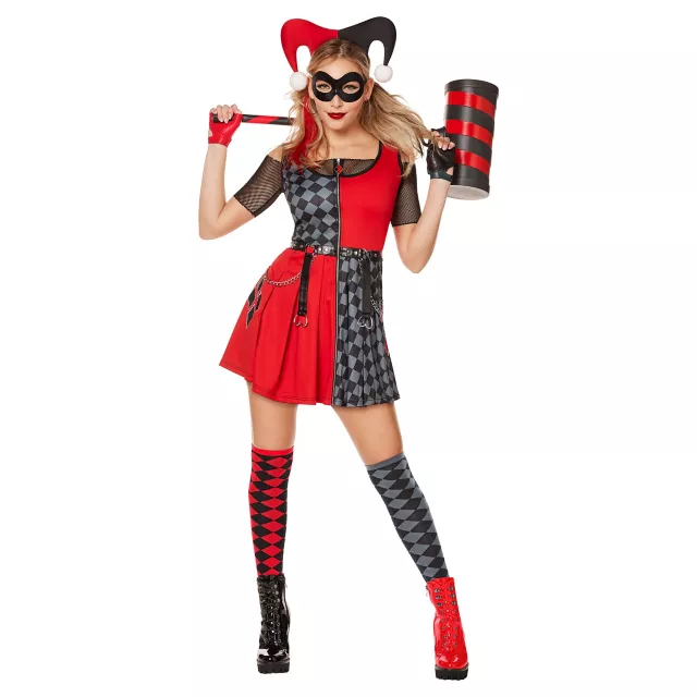 Adult Harley Quinn Dress Costume DC Villains