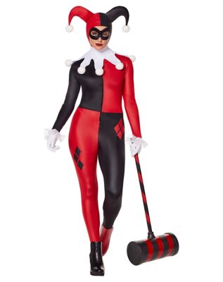  Spirit Halloween DC Villains Adult Classic Harley Quinn Costume  - L, Officially Licensed, DC Comics, Batman Costumes