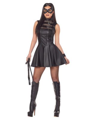 WOMENS HALLOWEEN CATWOMAN Style Black Wicked Adult Fancy Dress