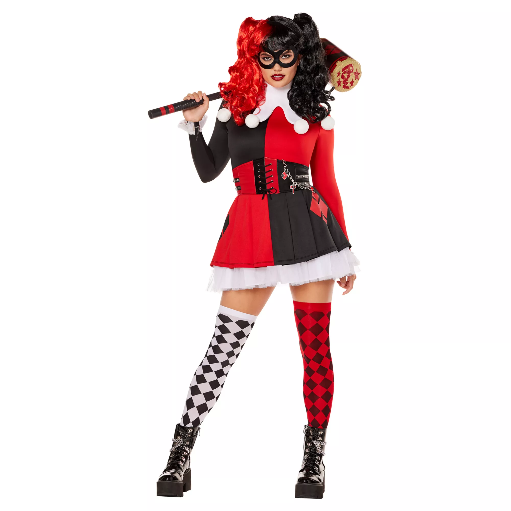 Adult Classic Harley Quinn Costume The Signature Collection - DC Villains at Spirit Halloween