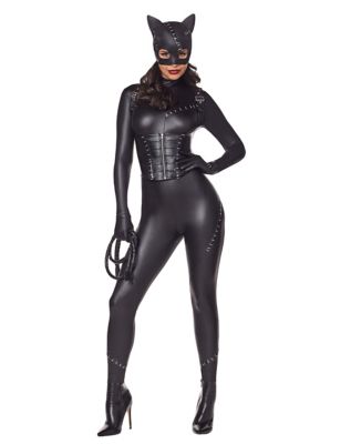 Adult Cat Women Villian Bodysuit Costume