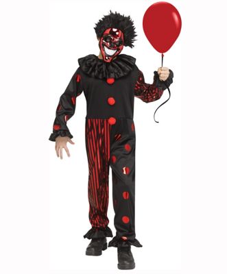 Kids Creepy Chrome Clown Costume