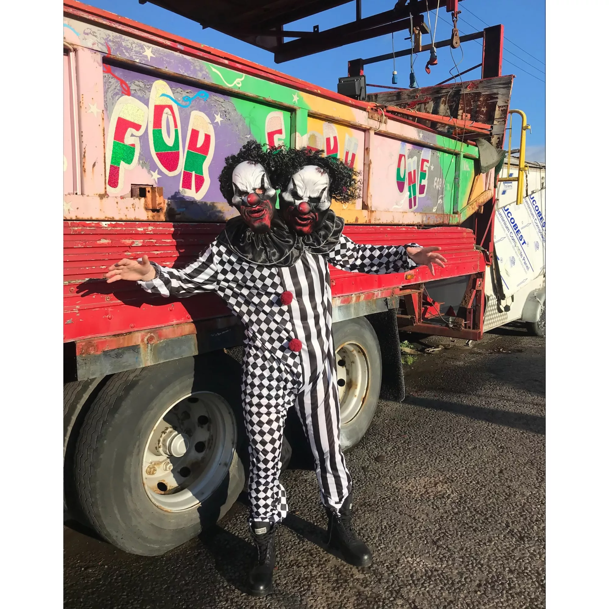 Kids Two-Headed Clown Costume at Spirit Halloween