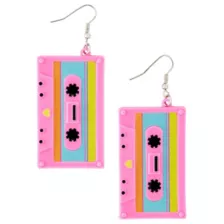 '80s Cassette Tape Earrings at Spirit Halloween