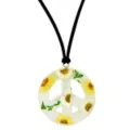 '60s Sunflower Peace Necklace at Spencer's