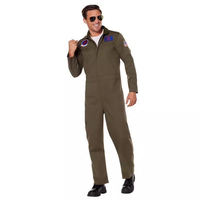 Adult Top Gun Jumpsuit Costume at Spirit Halloween