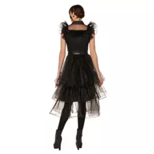 Adult Rave N' Dance Wednesday Addams Dress - Wednesday at Spencer's