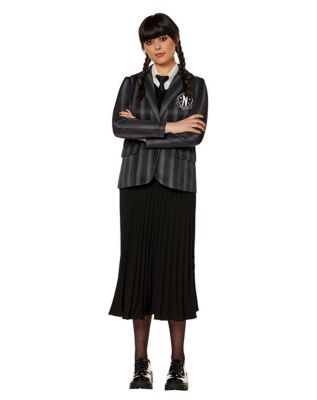  Spirit Halloween Kids Wednesday Addams Dress Costume - XL, Officially licensed, Nevermore Academy Uniform