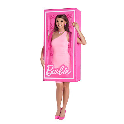 The Costume Center Pink Adult Barbie Ken Doll Box Costume - One