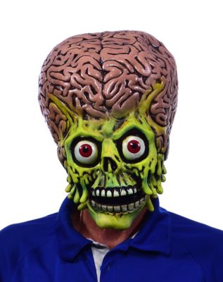 Martian Warrior Moving Mouth Full Mask - Mars Attacks