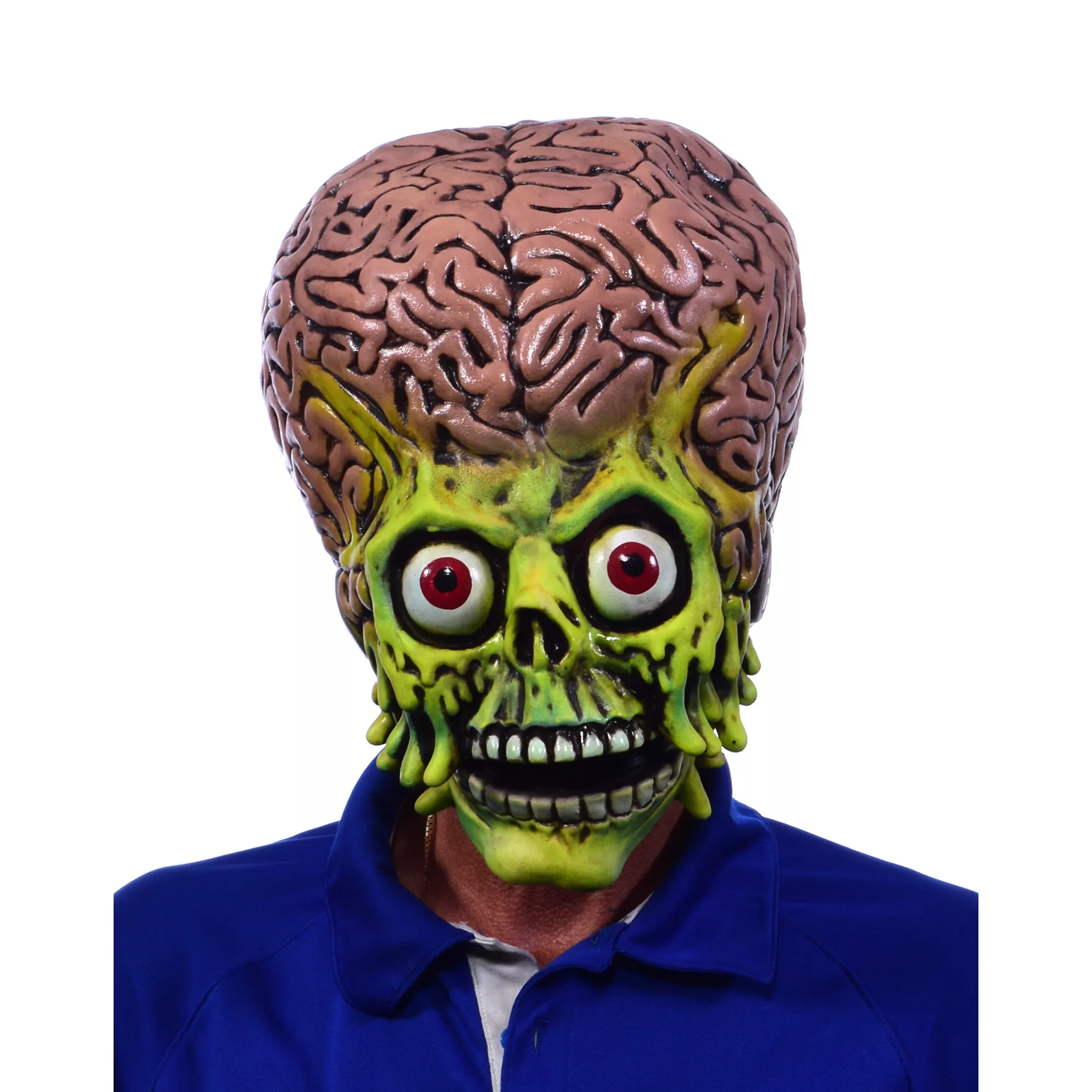 Martian Warrior Moving Mouth Full Mask - Mars Attacks! at Spencer's