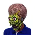Martian Warrior Moving Mouth Full Mask - Mars Attacks! at Spencer's