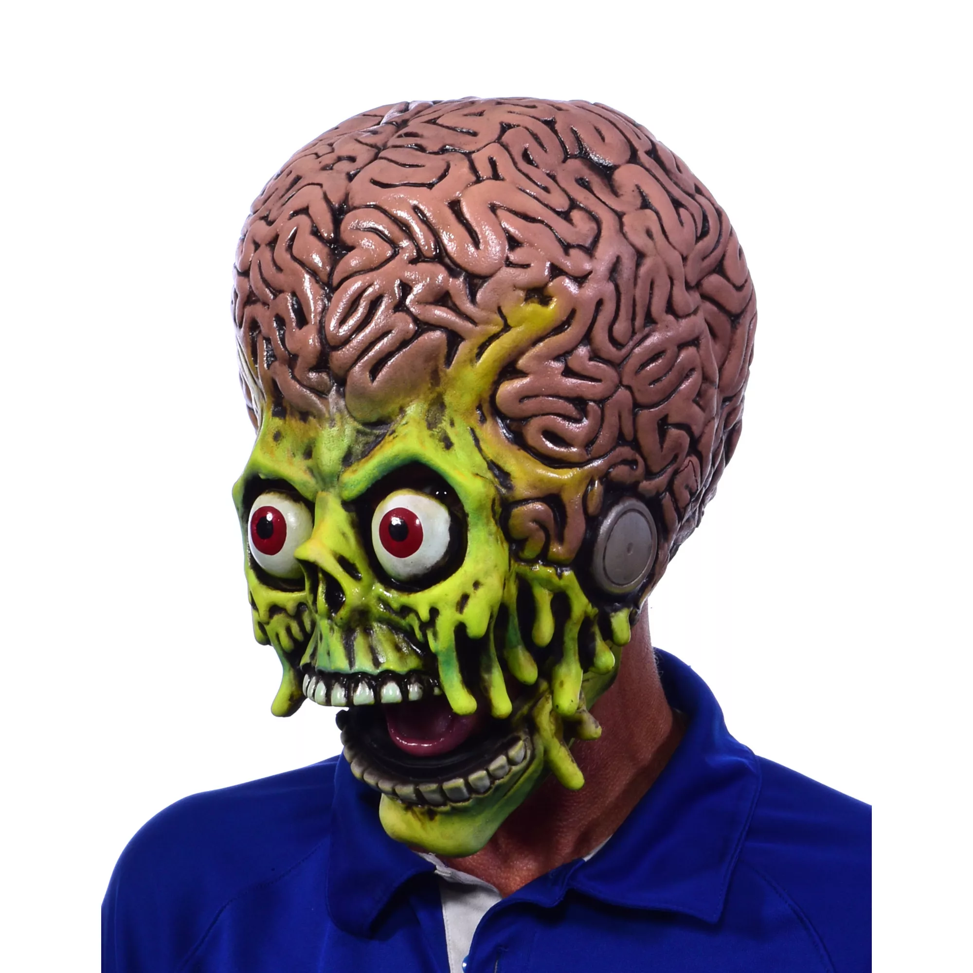 Martian Warrior Moving Mouth Full Mask - Mars Attacks! at Spencer's