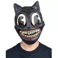 Creepy Cartoon Cat Full Mask at Spencer's