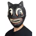 Creepy Cartoon Cat Full Mask at Spencer's