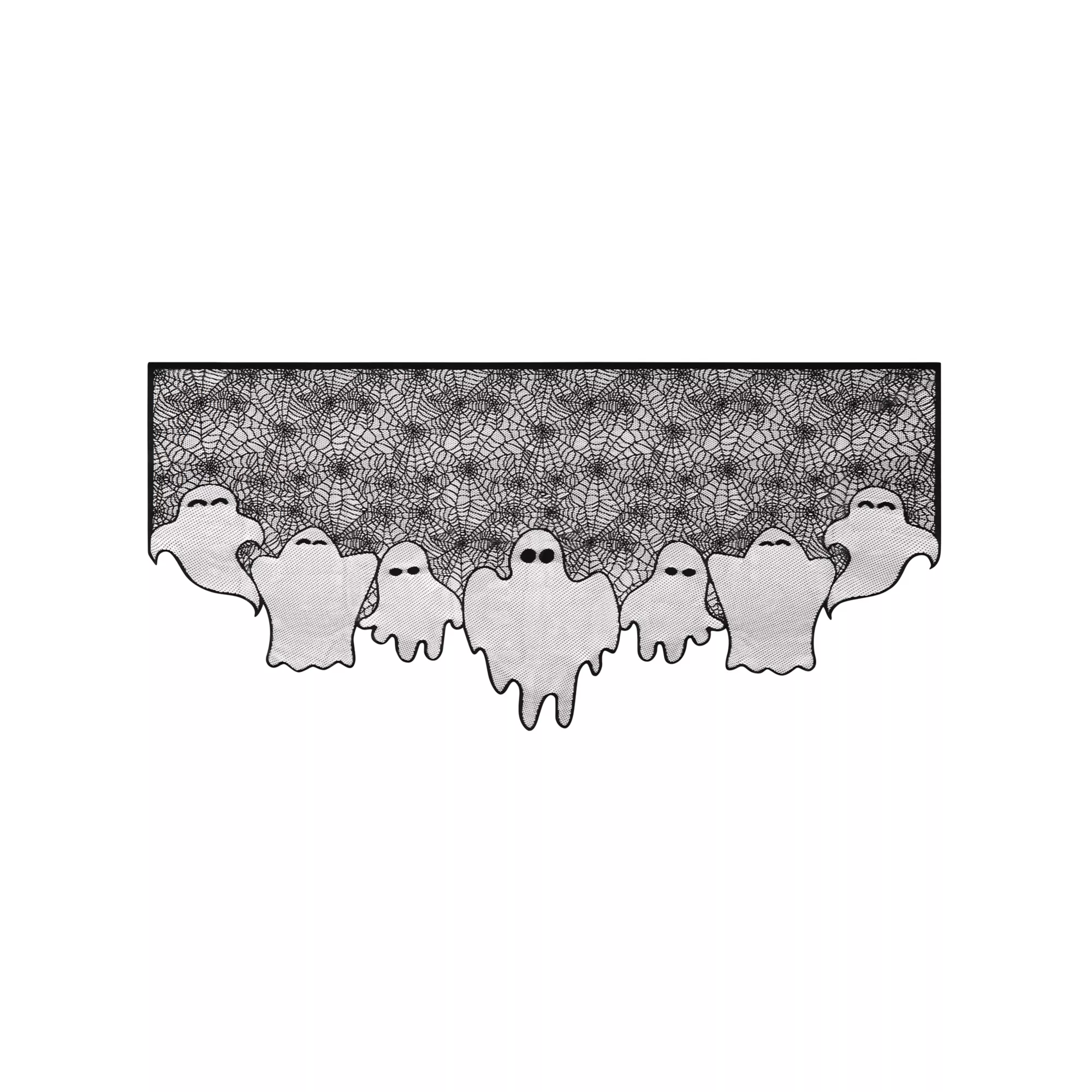 Light-Up Lace Ghost Mantel Scarf at Spencer's