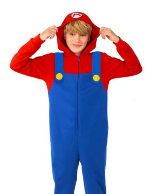 Aomig Costume de Héros d'enfance pour Adulte, Mario Luigi Costume