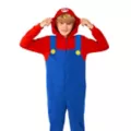 Kids Mario Jumpsuit With Hood - Super Mario Bros. at Spirit Halloween