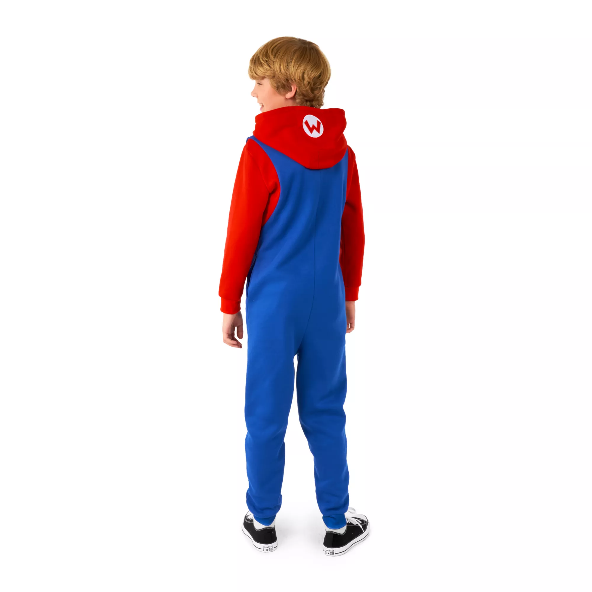 Kids Mario Jumpsuit With Hood - Super Mario Bros. at Spirit Halloween
