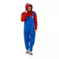 Adult Mario Jumpsuit With Hood - Super Mario Bros. at Spirit Halloween