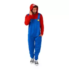 Adult Mario Jumpsuit With Hood - Super Mario Bros. at Spirit Halloween