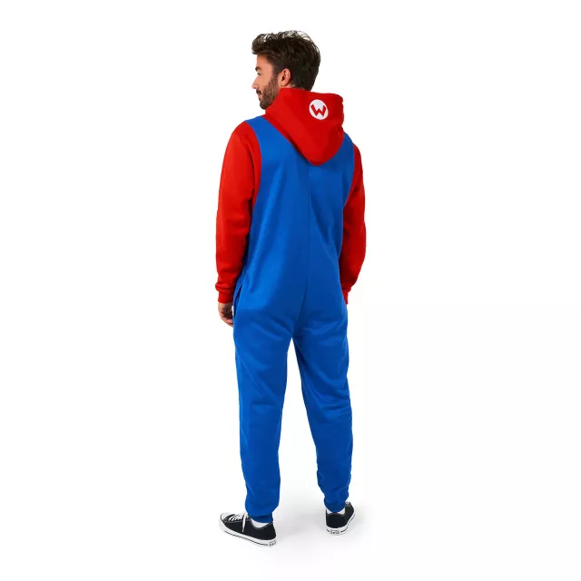 Adult Mario Jumpsuit With Hood - Super Mario Bros. at Spirit Halloween
