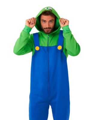 Halloween Bambini Adulti Unisex Super Mario Luigi Costume In