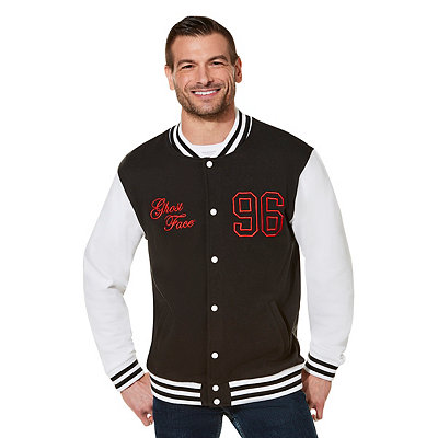 Leather Embroidered Varsity - Noir - Men - Ready To Wear