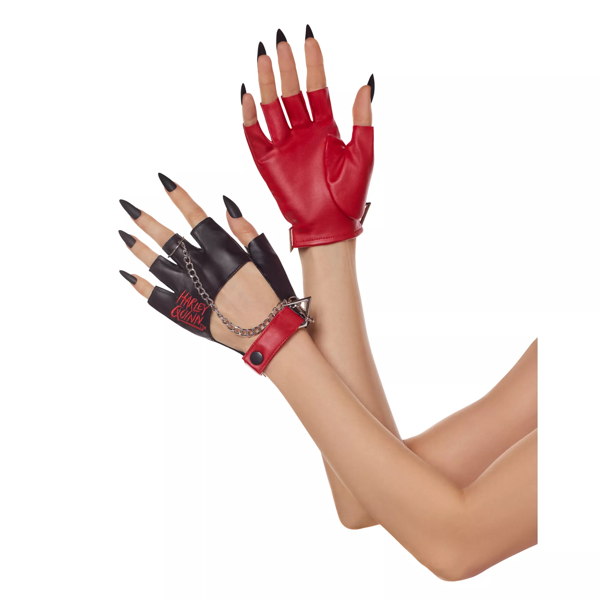 Harley Quinn Gloves - DC Villains at Spencer's