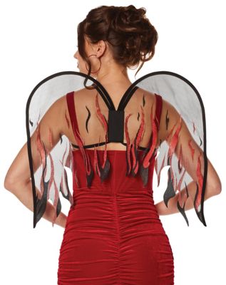 Goldtone Feather-Effect Angel Wings