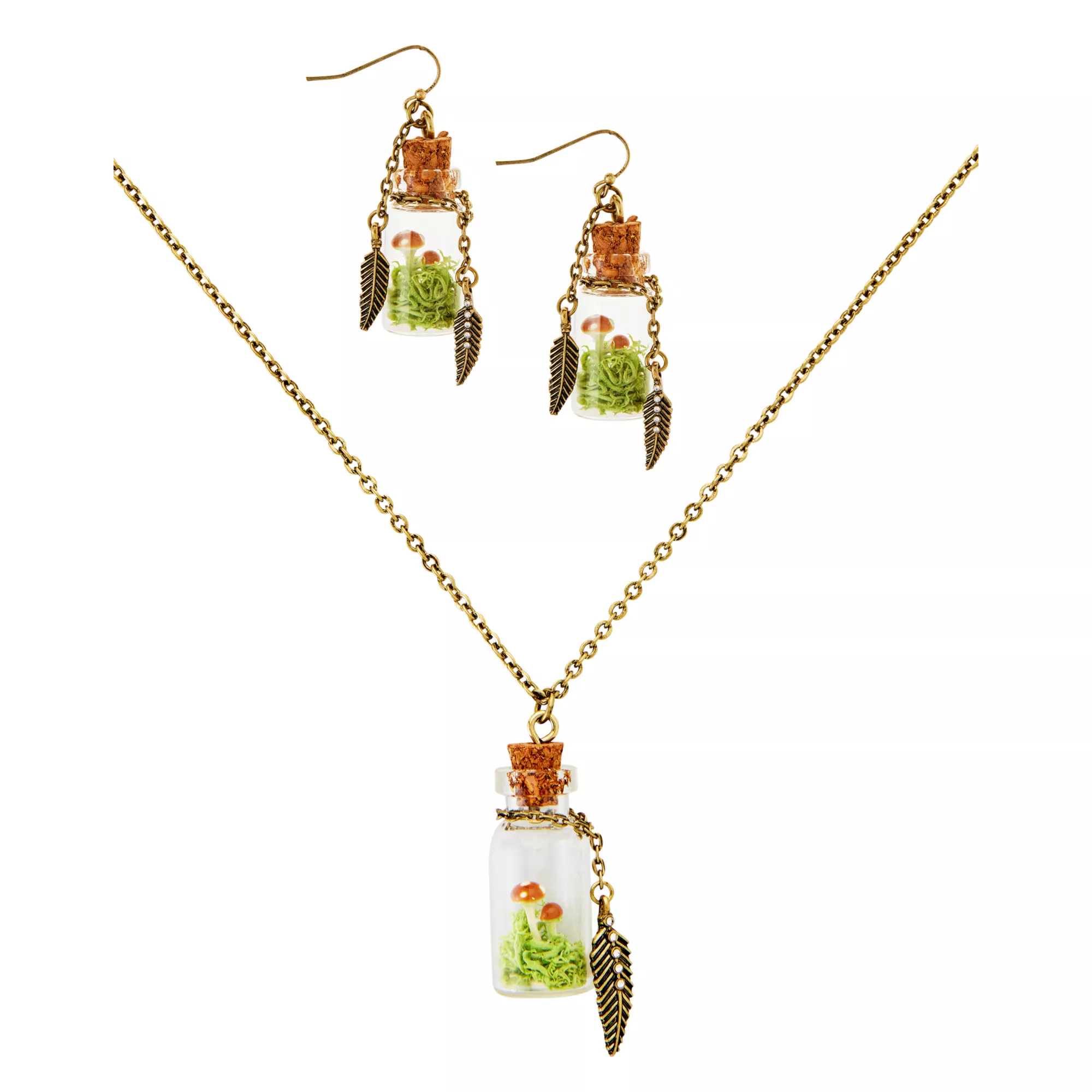 Mushroom Bottle Jewelry Set at Spirit Halloween