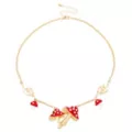 Multi-Pack Red Mushroom Earrings and Necklace Set at Spencer's