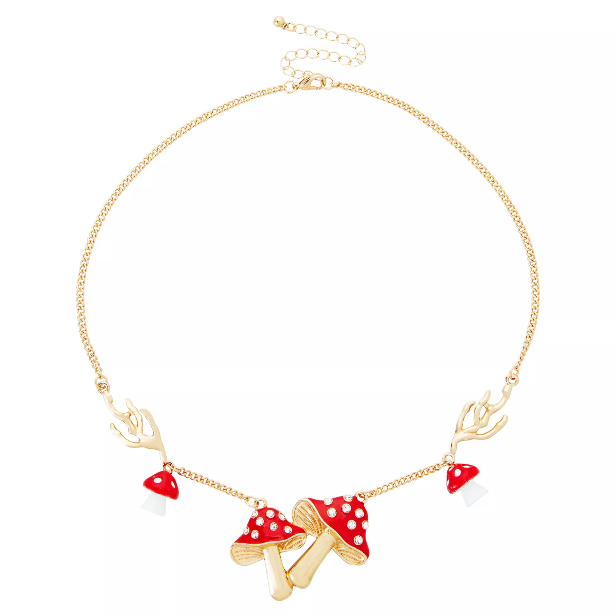 Multi-Pack Red Mushroom Earrings and Necklace Set at Spencer's