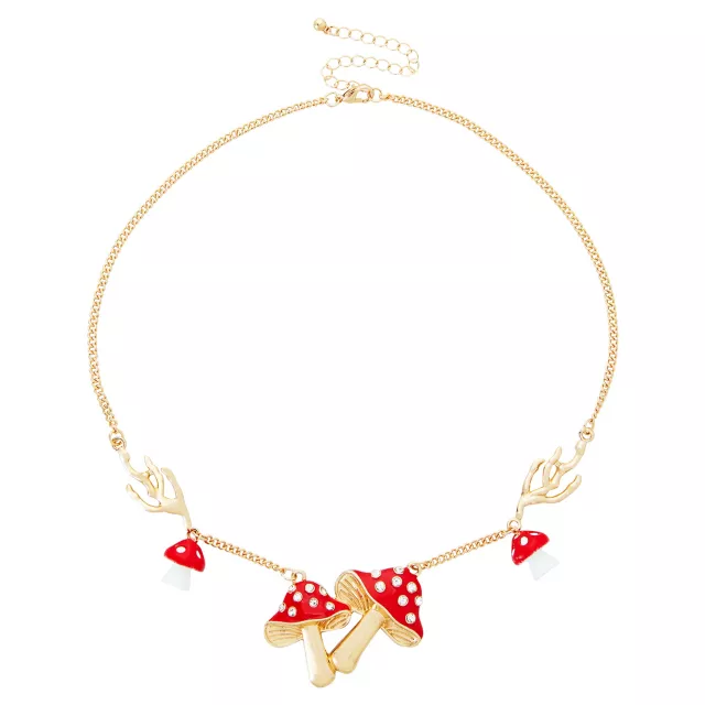 Multi-Pack Red Mushroom Earrings and Necklace Set at Spencer's