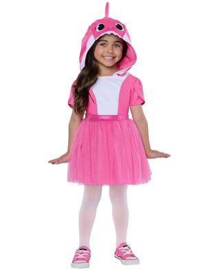 Toddler Pink Baby Shark Dress Costume - Spirithalloween.com