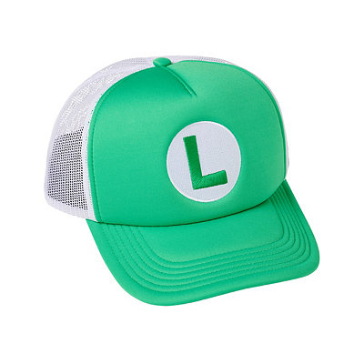 Fashion Adult Size Hat Cap Luigi Super Mario Bros Cosplay Baseball HOT