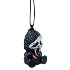 Ghost Face Metallic Silver Micro Charm at Spencer's