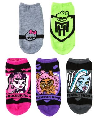 Monster High Ankle Socks - 5 Pairs