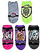 Monster High Ankle Socks - 5 Pairs