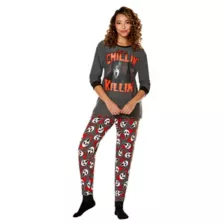 Adult Ghost Face Pajama Set at Spencer's