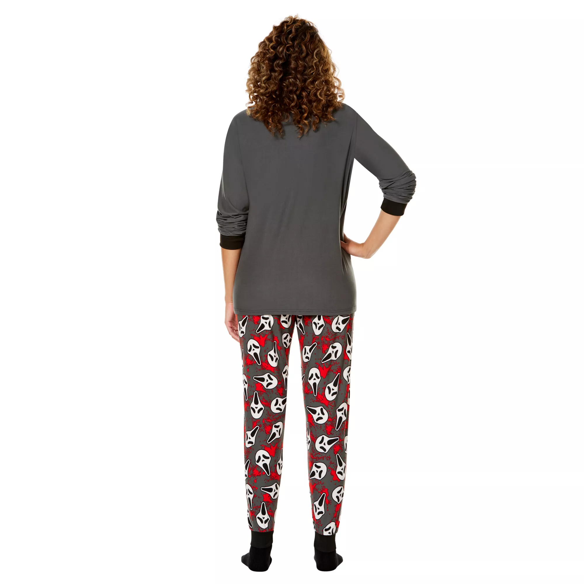 Adult Ghost Face Pajama Set at Spencer's
