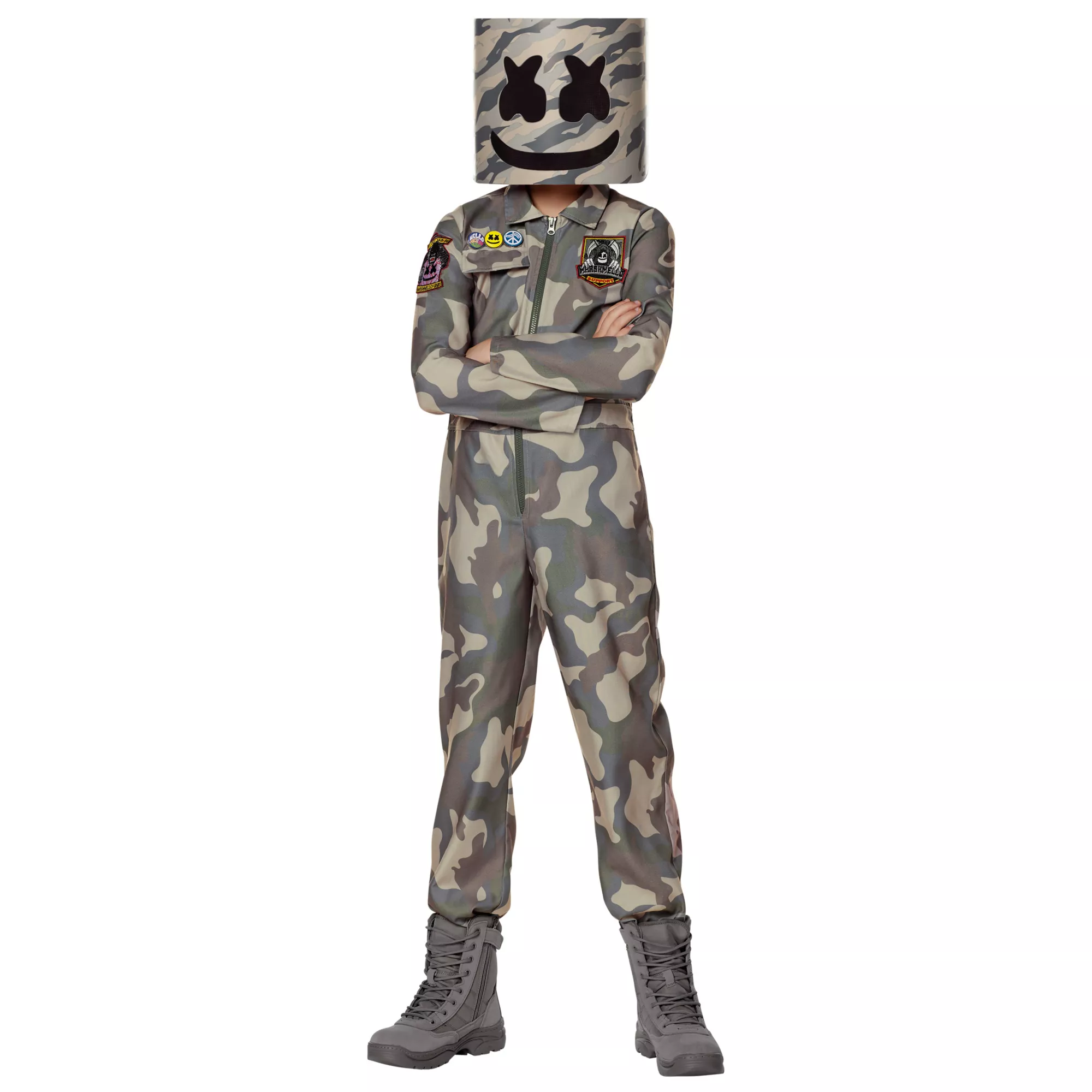 Kids Camo Marshmello Costume at Spencer's