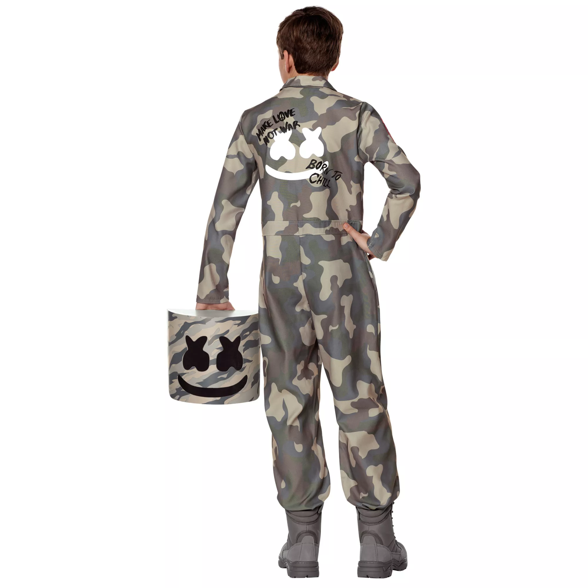 Kids Camo Marshmello Costume at Spencer's