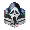 Ghost Face Fence Sign at Spencer's