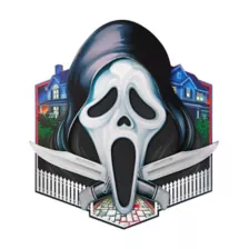 Ghost Face Fence Sign at Spencer's