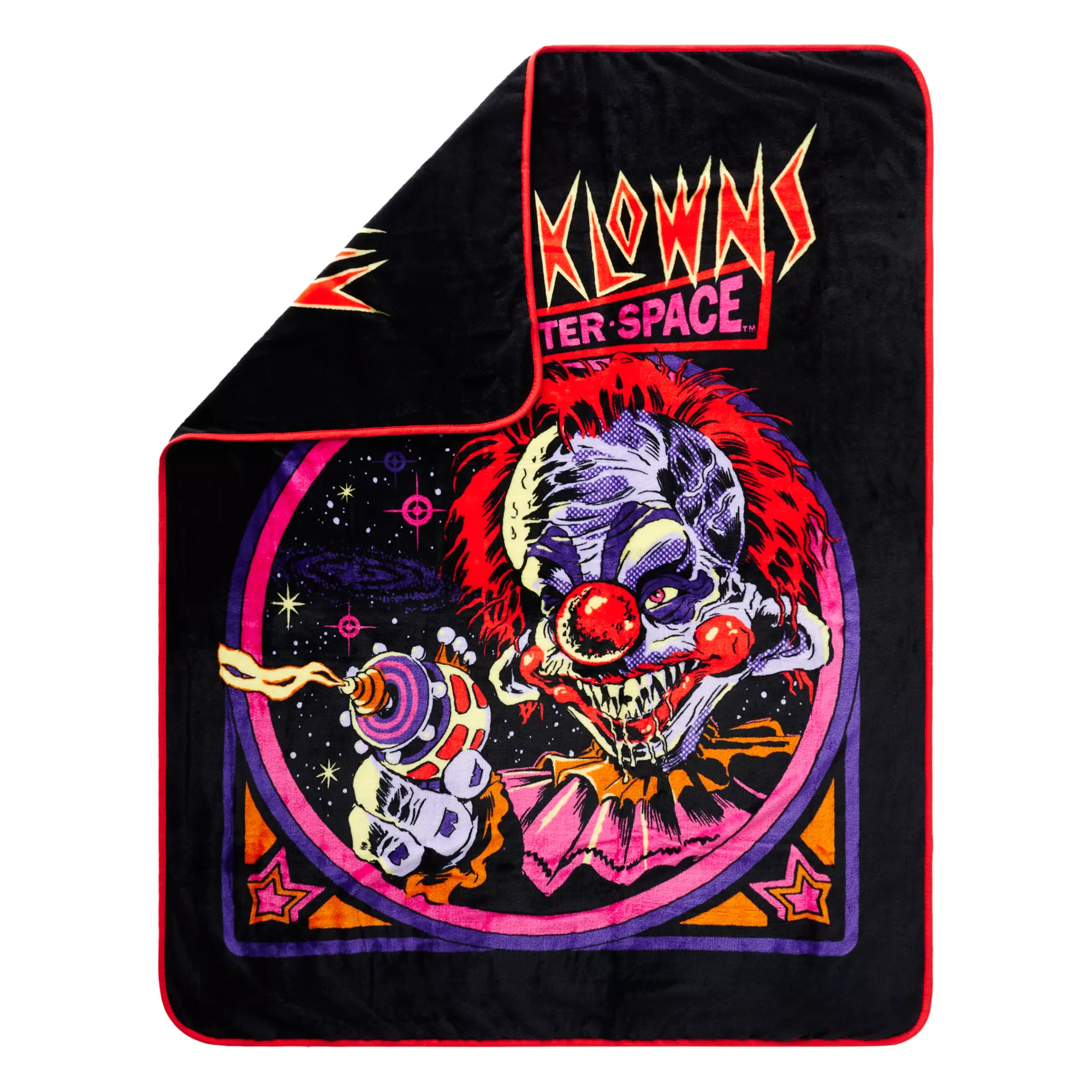 Killer Klowns from Outer Space Retro Fleece Blanket at Spirit Halloween